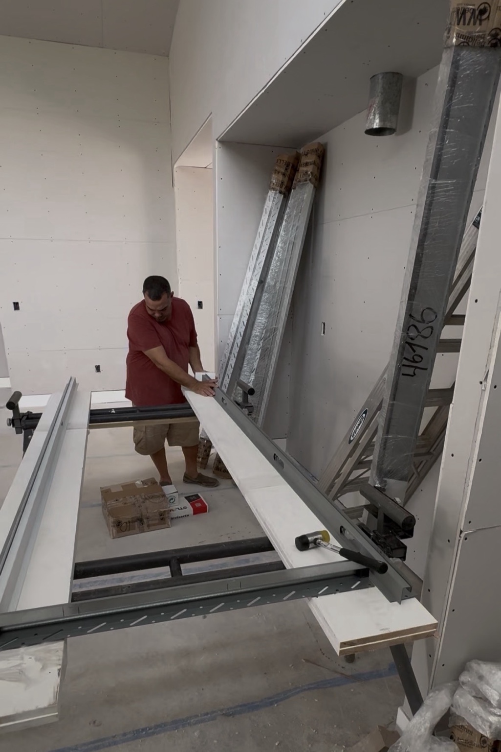 Door preparation and installation process